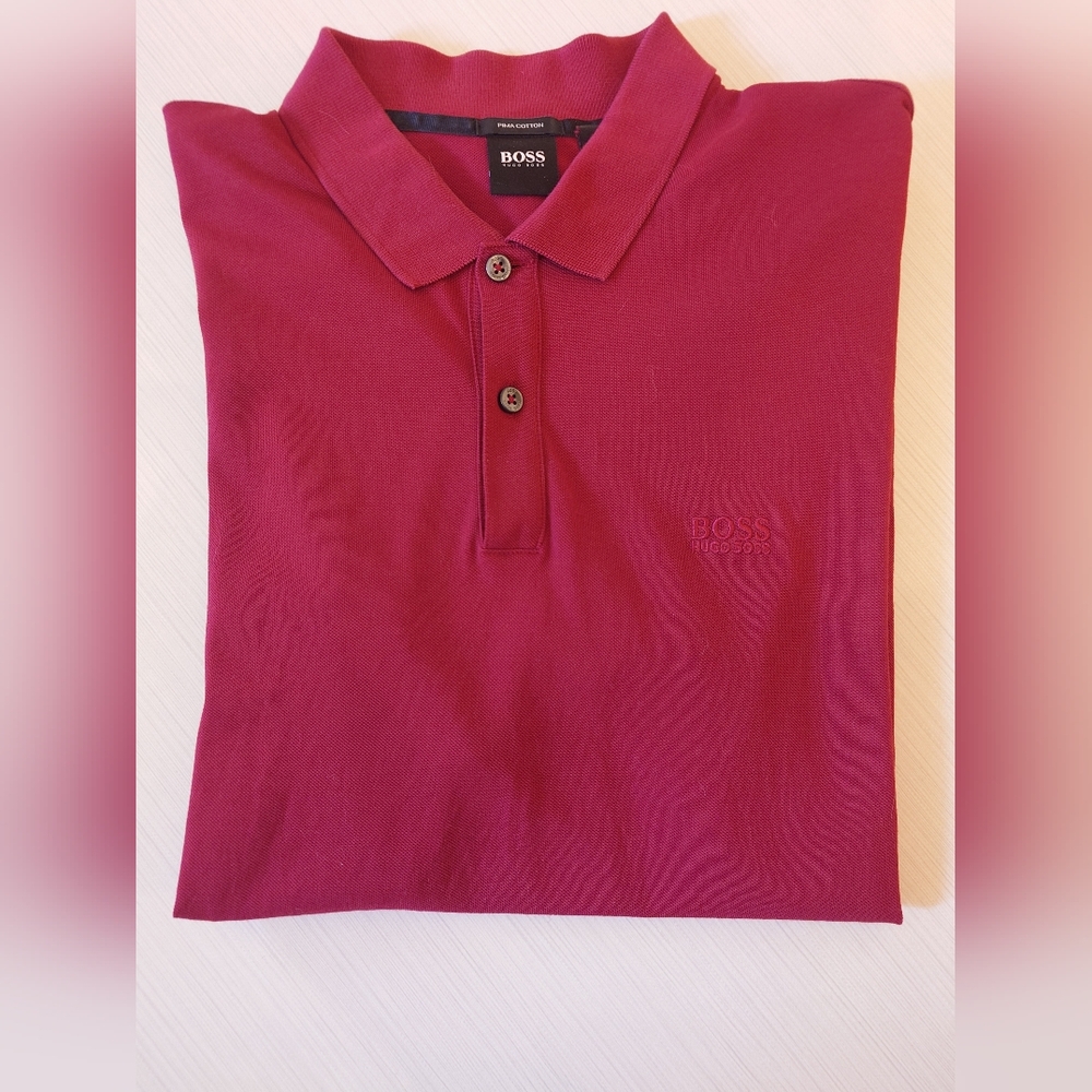 Hugo Boss Men's Polo L Red